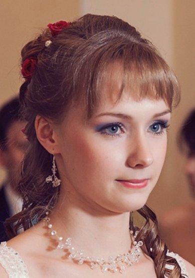 Прическа на свадьбу С12246 - Стилист-визажист Валентина