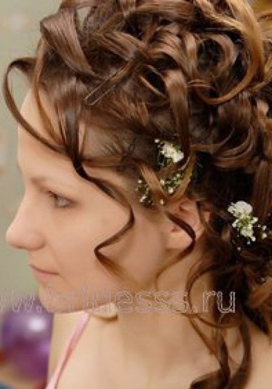 Свадебная прическа К12385 - Стилист-визажист Елена Кулешова