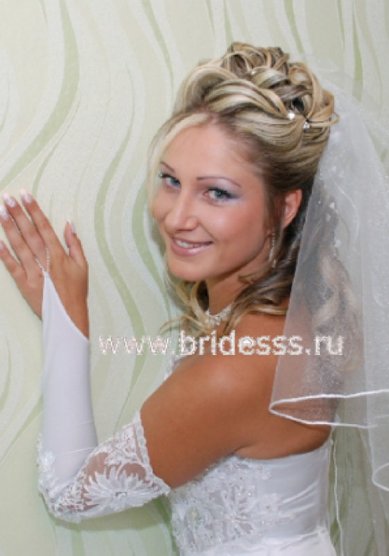 Прическа на свадьбу К12388 - Стилист-визажист Елена Кулешова