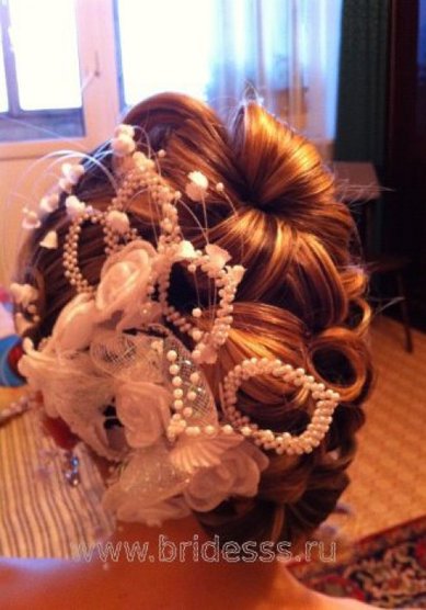 Свадебная прическа К12389 - Стилист-визажист Елена Кулешова