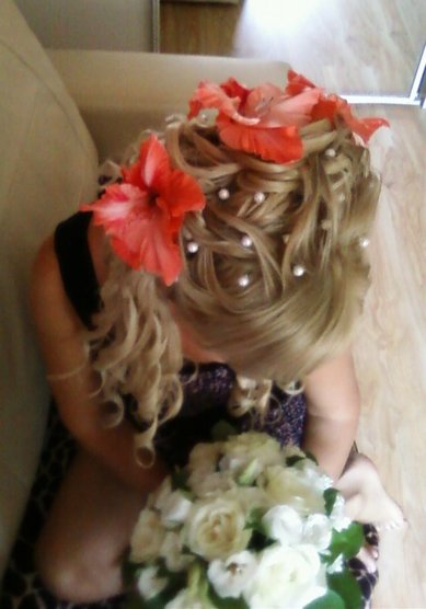 Свадебная прическа Очарование (С12519) - Стилист-визажист Виктория Корсакова