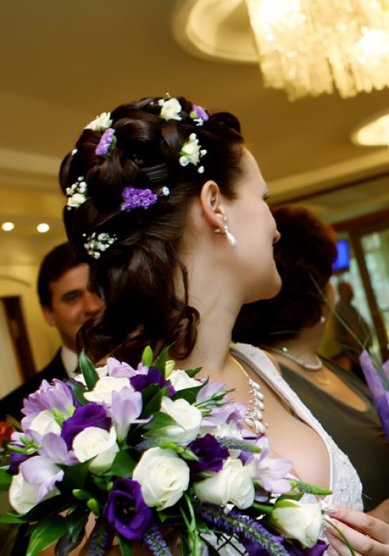 Прическа на свадьбу С12576 - Стилист-визажист Элина