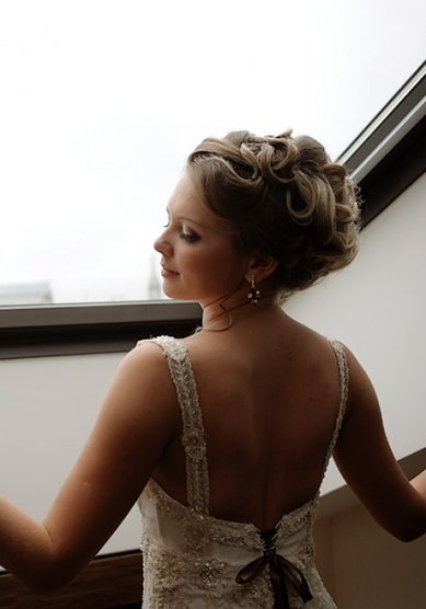 Свадебная прическа Джорджианна (V13111) - Стилист Елена Левицкая