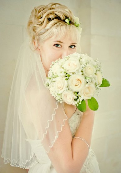 Прическа на свадьбу Анита (V13114) - Стилист Елена Левицкая