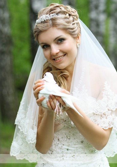 Прическа на свадьбу С13332 - Стилист-визажист Евгения Григорьева