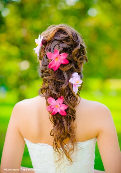 Свадебная прическа Невеста Наталья (С13547) - Стилист-визажист Олеся Чорная