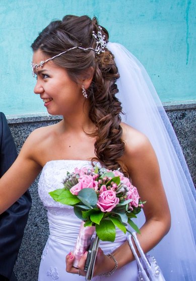 Свадебная прическа С14143 - Стилист-визажист Валентина