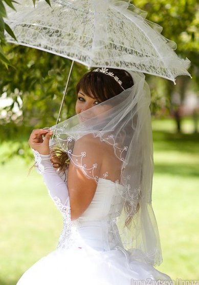 Прическа на свадьбу Прическа с диадемой и фатой (С14584) - Стилист Анастасия Полякова