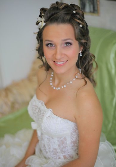 Свадебная прическа Ева (V14827) - Стилист Елена Левицкая