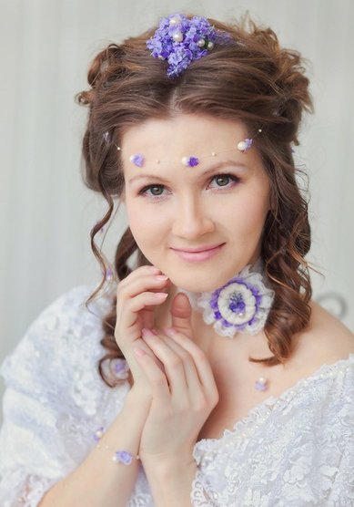 Прическа на свадьбу Девушка 19 века. (С14932) - Свадебный стилист-визажист Людмила Кубышкина...
