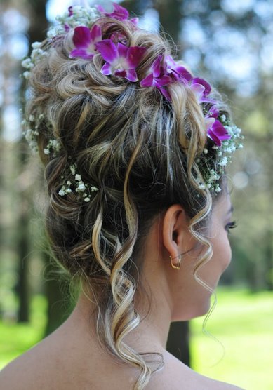 Свадебная прическа Орхидея (С14977) - Свадебный стилист-визажист Людмила Кубышкина