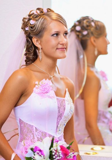 Свадебная прическа О15175 - студия красоты Лето