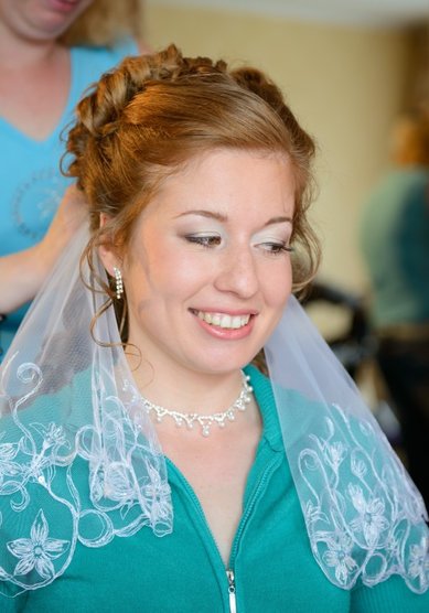 Прическа на свадьбу Анна (С15304) - Стилист-визажист Валентина