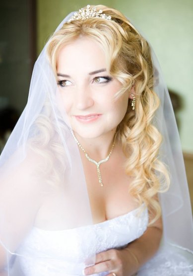 Свадебная прическа Невеста Лариса (С15317) - Стилист-визажист Олеся Чорная