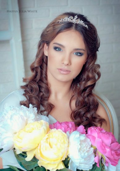 Свадебная прическа Принцесса Греции (С15437) - Стилист-визажист Олеся Чорная