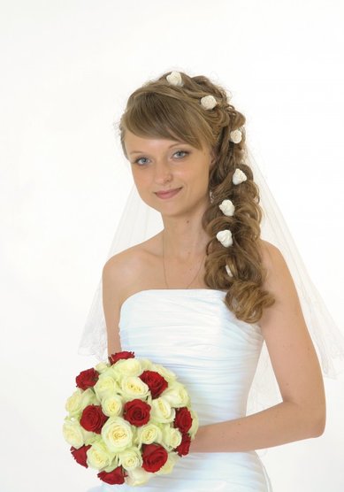 Прическа на свадьбу Нежность и любовь. (С15782) - Свадебный стилист-визажист Людмила Кубышкина...