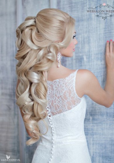 Свадебная прическа Греческая коса (W15901) - Агентство стилистов Websalon Wedding