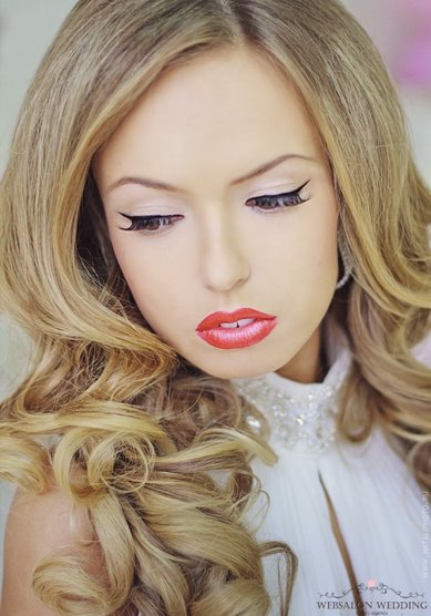 Образ невесты Свадебная прическа (W15954) - Агентство стилистов Websalon Wedding