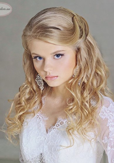 Свадебная прическа Свадебная прическа (W15957) - Агентство стилистов Websalon Wedding