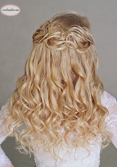 Прическа на свадьбу Свадебная прическа (W15958) - Агентство стилистов Websalon Wedding