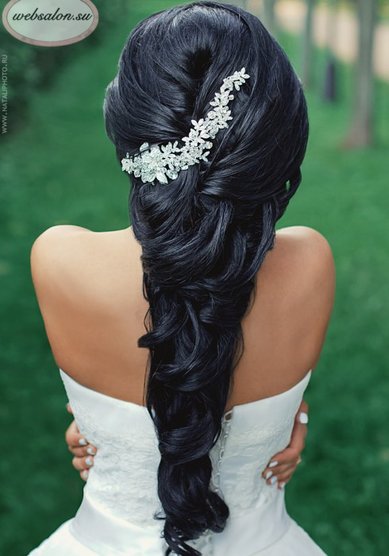 Прическа на свадьбу Греческая коса (W15970) - Агентство стилистов Websalon Wedding