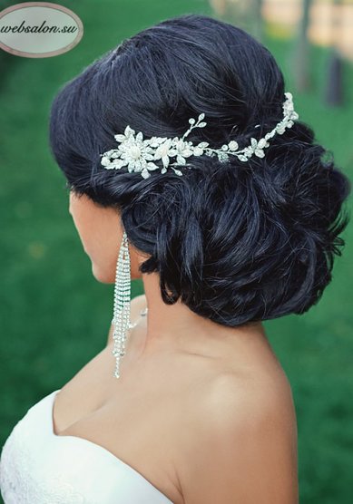 Прическа на свадьбу Собранная прическа (W15974) - Агентство стилистов Websalon Wedding