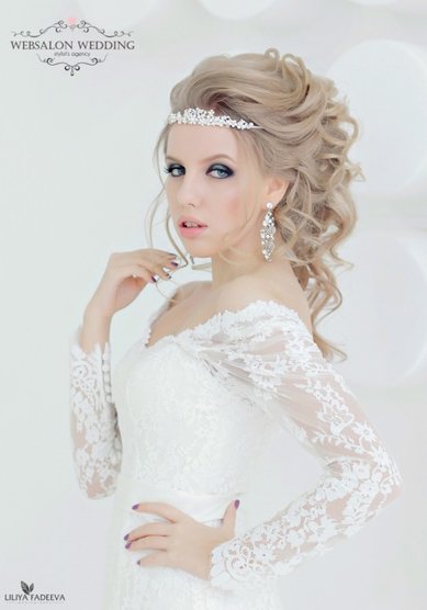 Прическа на свадьбу Греческая прическа (W15986) - Агентство стилистов Websalon Wedding