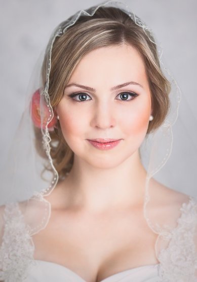 Свадебная прическа Свадебный макияж (В16023) - Студия свадебного стиля Веста