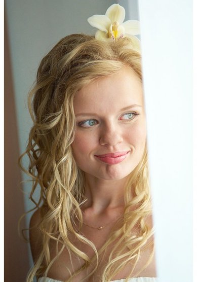 Свадебная прическа орхидея (В16027) - Студия свадебного стиля Веста