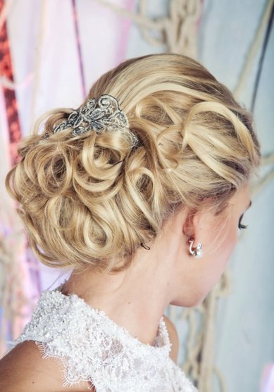 Свадебная прическа романтика (В16041) - Студия свадебного стиля Веста