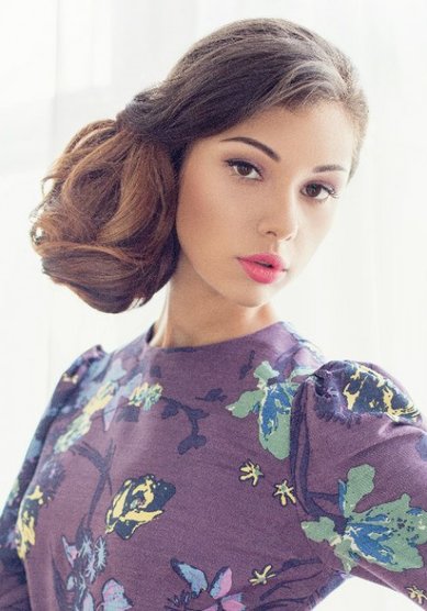 Прическа на свадьбу B16136 - Стилист-визажист Beauty catering Peggy Sue