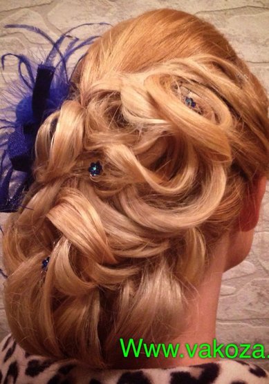 Прическа на свадьбу С16284 - Стилист-визажист Валентина
