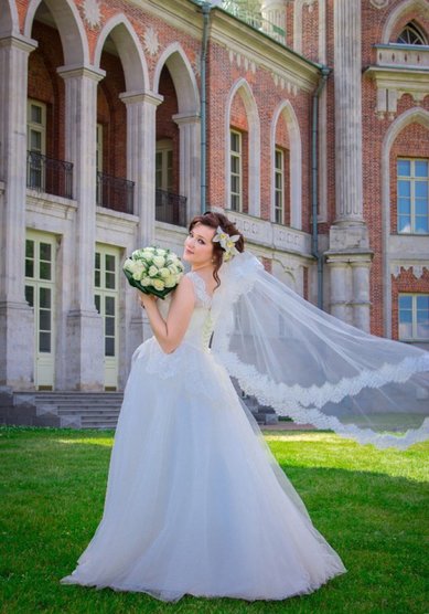 Свадебная прическа Анна июль 2014 (V16373) - Стилист Елена Левицкая