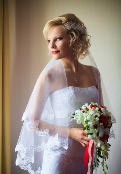 Свадебная прическа Лидочка (V16379) - Стилист Елена Левицкая