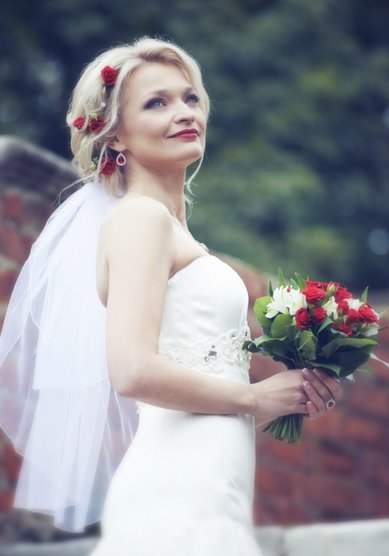 Свадебная прическа Хелена (V16381) - Стилист Елена Левицкая