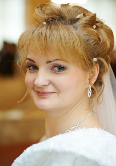 Свадебная прическа С16387 - Стилист-визажист Ирина Вершинина
