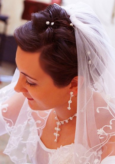 Прическа на свадьбу С16414 - Стилист-визажист Ирина Вершинина