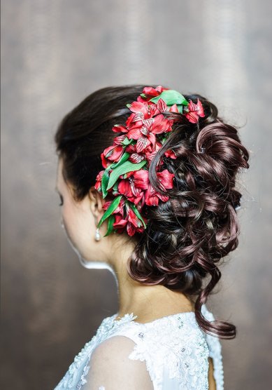 Свадебная прическа С16451 - Стилист Юлия Кузьмина