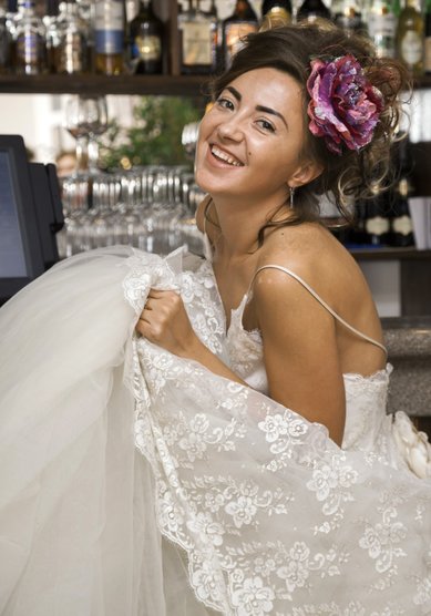 Прическа на свадьбу С16540 - Стилист Юлия Кузьмина