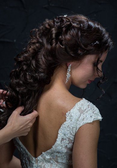 Свадебная прическа С16595 - Стилист Юлия Кузьмина