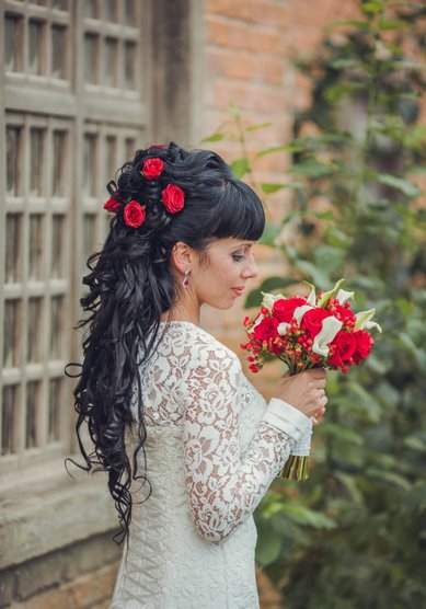 Свадебная прическа С16985 - Стилист-визажист Виктория Корсакова