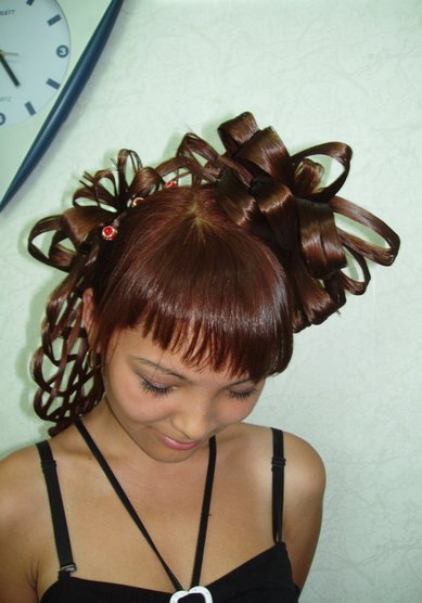 Прическа на свадьбу А17056 - Свадебный стилист Анна Крылова