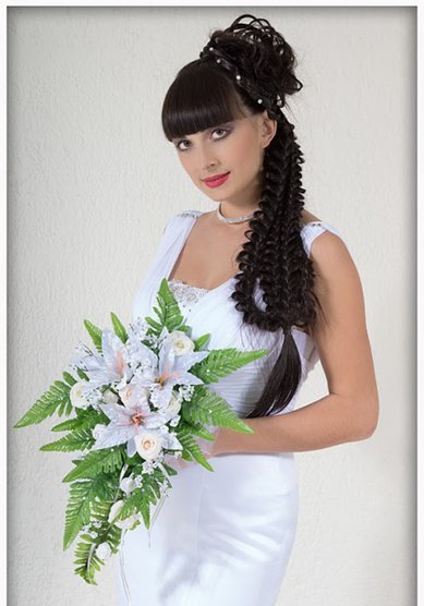 Свадебная прическа А17057 - Свадебный стилист Анна Крылова