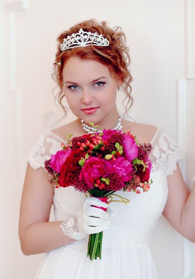 Свадебная прическа Образ Наташи Ростовой (С17699) - стилист-визажист Мила Кузьмина