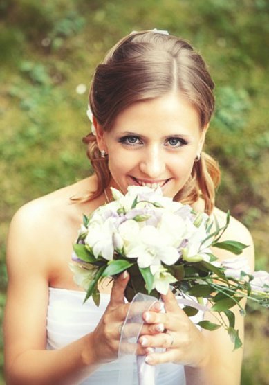 Прическа на свадьбу К17768 - Стилист-визажист Марина Кулагина