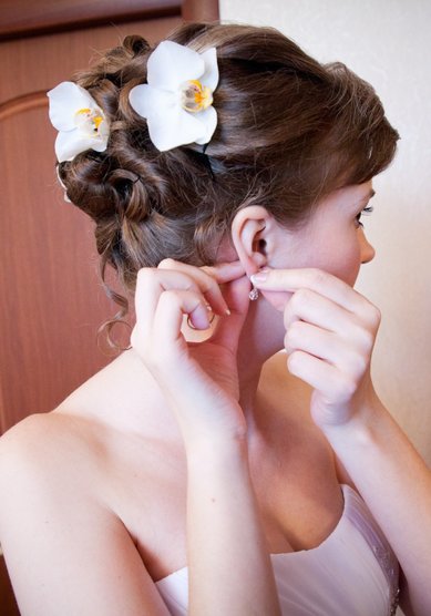 Прическа на свадьбу С18046 - Стилист-визажист Ирина Вершинина