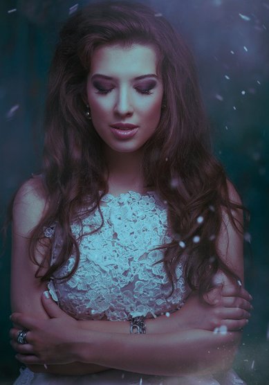 Образ невесты нежность (V18110) - Стилист Елена Левицкая