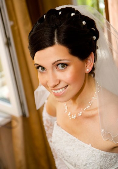 Свадебная прическа Очарование (П18121) - Стилист-визажист Елена Плетнер