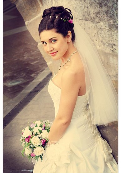 Прическа на свадьбу Прелесть (П18124) - Стилист-визажист Елена Плетнер