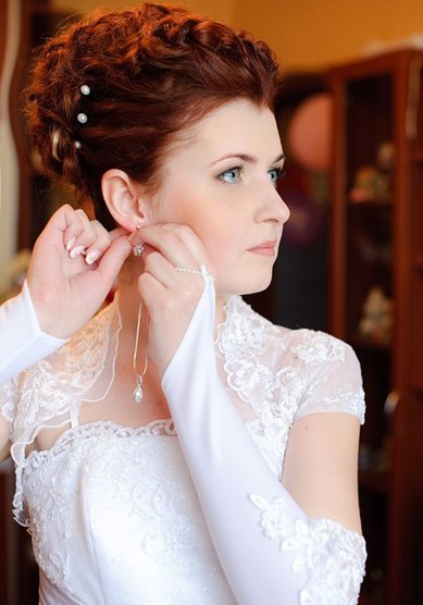 Прическа на свадьбу Легкая небрежность (П18128) - Стилист-визажист Елена Плетнер